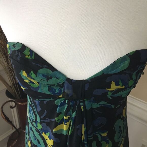 Betsey Johnson Strapless Silk Dress Sz 4 - Picture 2 of 7